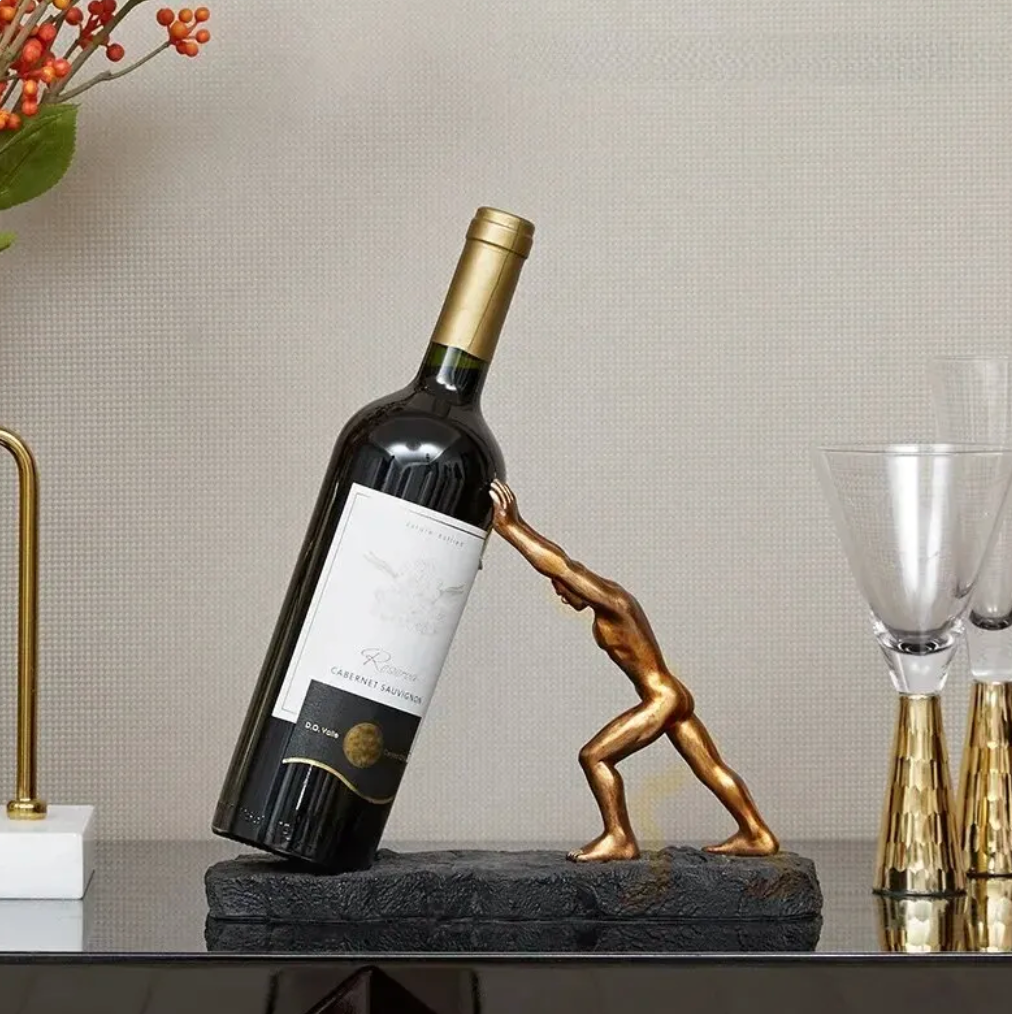 Vinflaskeholder i Metall - Kreativ Design for Hjemmet 0