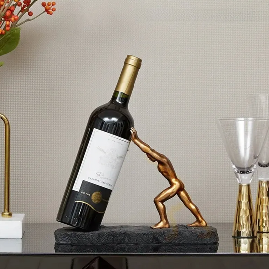 Vinflaskeholder i Metall - Kreativ Design for Hjemmet 0