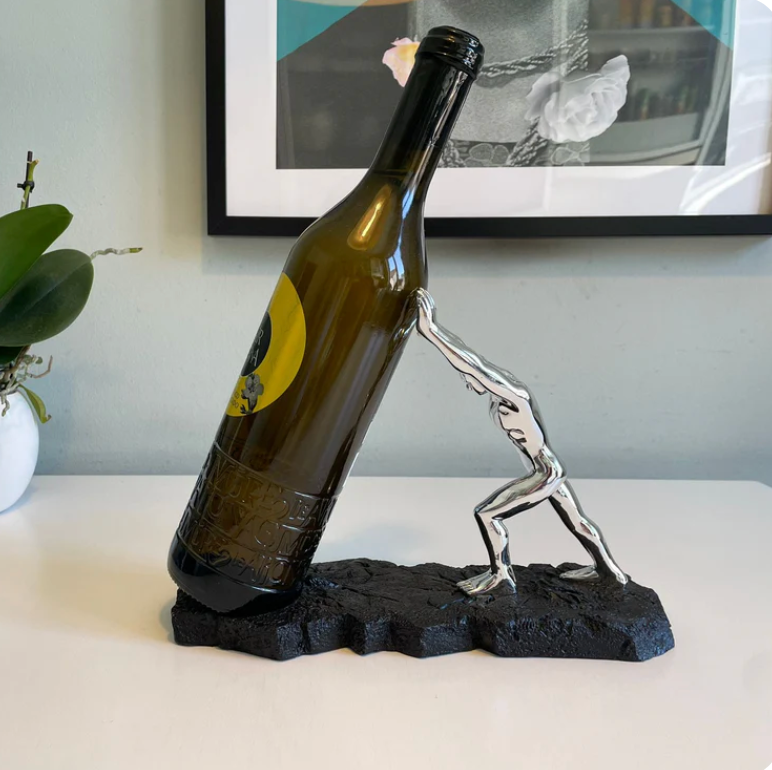 Vinflaskeholder i Metall - Kreativ Design for Hjemmet 2