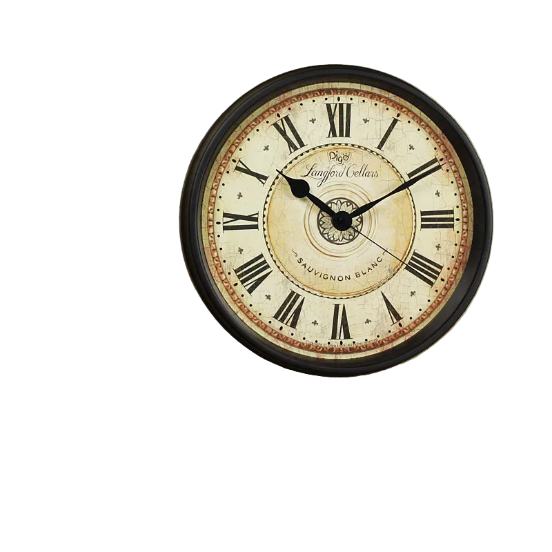 Vintage Veggur med Romerske Tall Klassisk Design 0