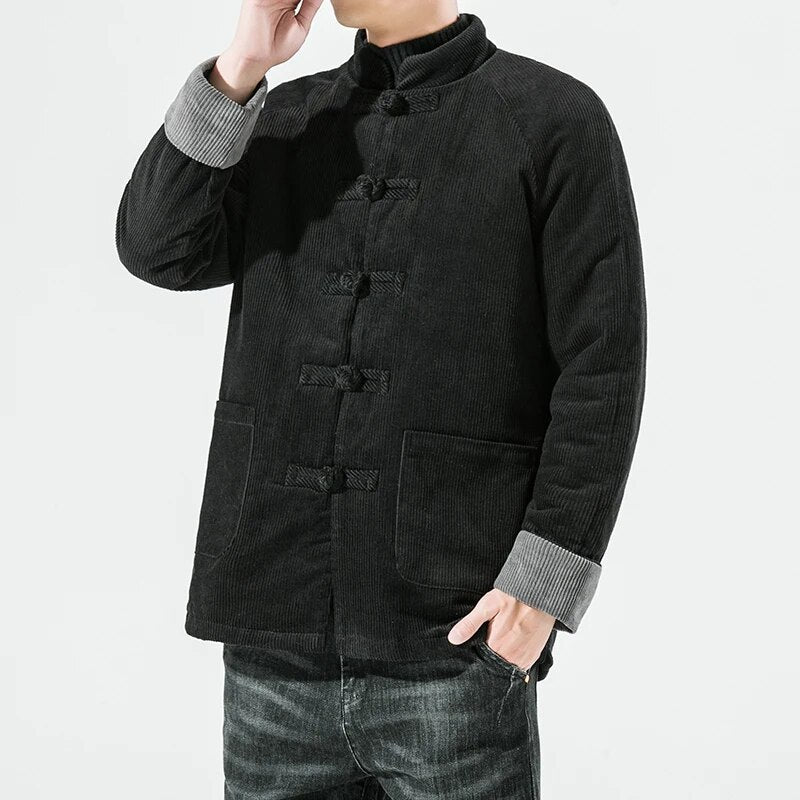 Vinterjakke Herre Padded Corduroy 100% Bomull 7