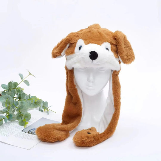 Vinterlue med Bevegelige Ører for Morsom Cosplay og Festlige Anledninger 12