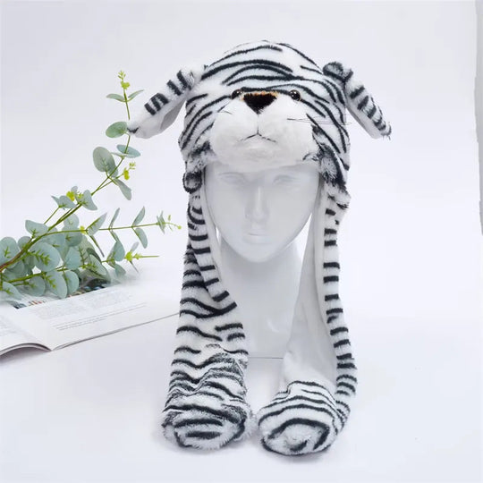 Vinterlue med Bevegelige Ører for Morsom Cosplay og Festlige Anledninger 13