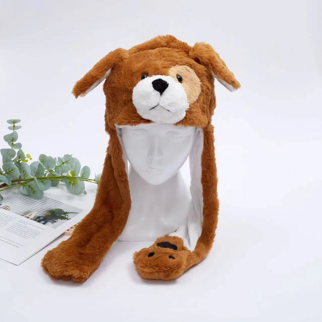 Vinterlue med Bevegelige Ører for Morsom Cosplay og Festlige Anledninger 16