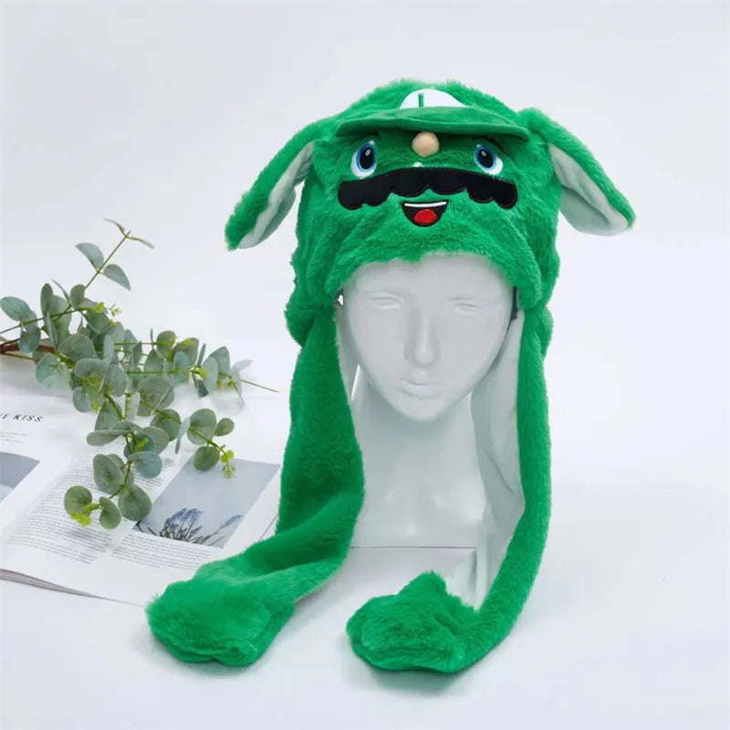 Vinterlue med Bevegelige Ører for Morsom Cosplay og Festlige Anledninger 30