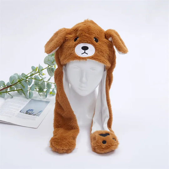 Vinterlue med Bevegelige Ører for Morsom Cosplay og Festlige Anledninger 6