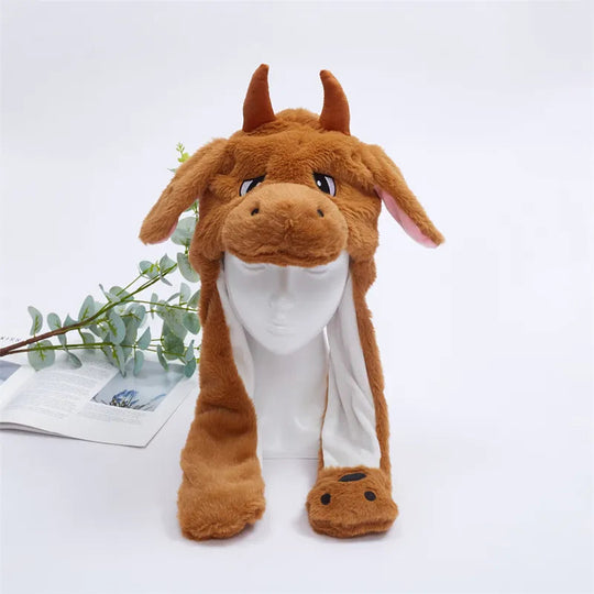 Vinterlue med Bevegelige Ører for Morsom Cosplay og Festlige Anledninger 9