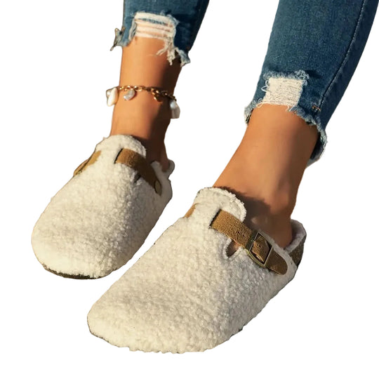 Vintersko Dame Mule med Antiskli-Såle og Ullfôr 0