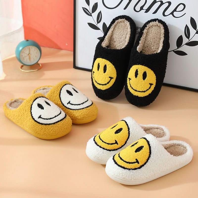 Vintertøfler med Smiley Design for Damer 2