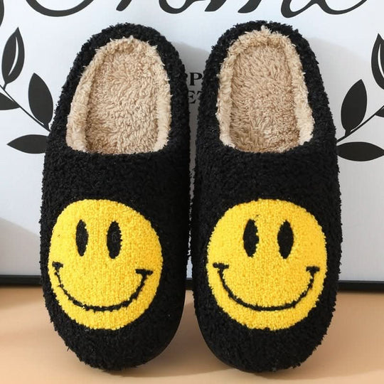 Vintertøfler med Smiley Design for Damer 4