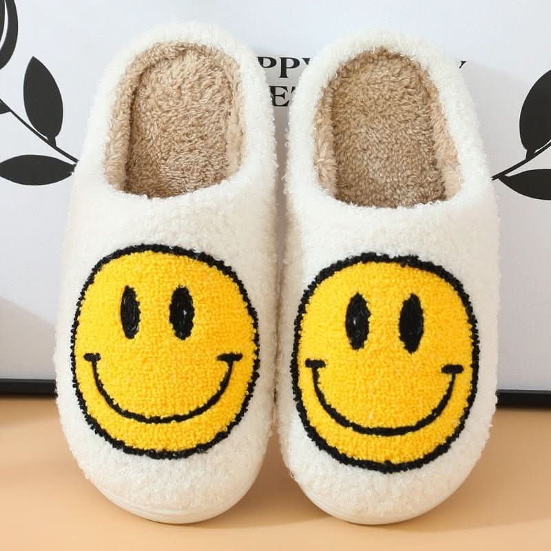 Vintertøfler med Smiley Design for Damer 6