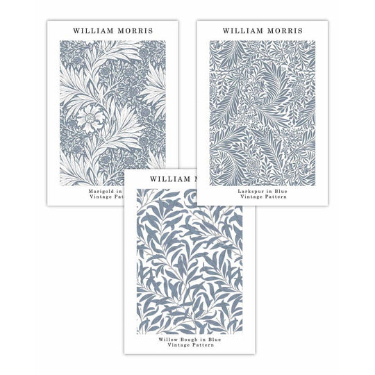 William Morris Veggkunstsett i Blått 0