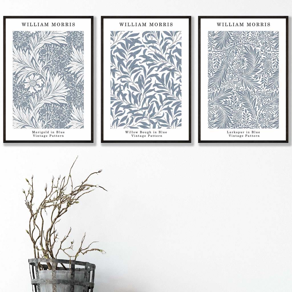 William Morris Veggkunstsett i Blått 1