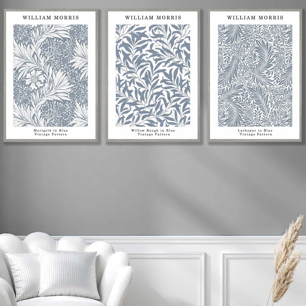 William Morris Veggkunstsett i Blått 3