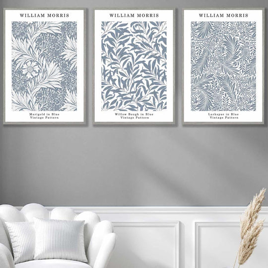 William Morris Veggkunstsett i Blått 3
