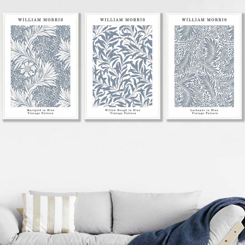 William Morris Veggkunstsett i Blått 4