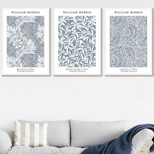 William Morris Veggkunstsett i Blått 4