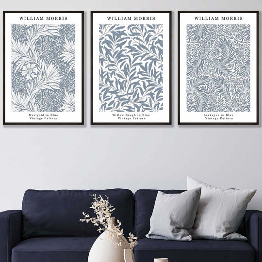 William Morris Veggkunstsett i Blått 5
