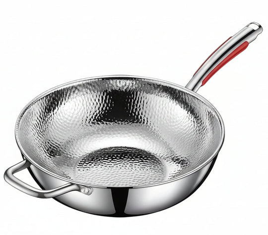 Wokpanne Rundbunn for Induksjonskomfyrer - Allsidig Matlagingsverktøy 6