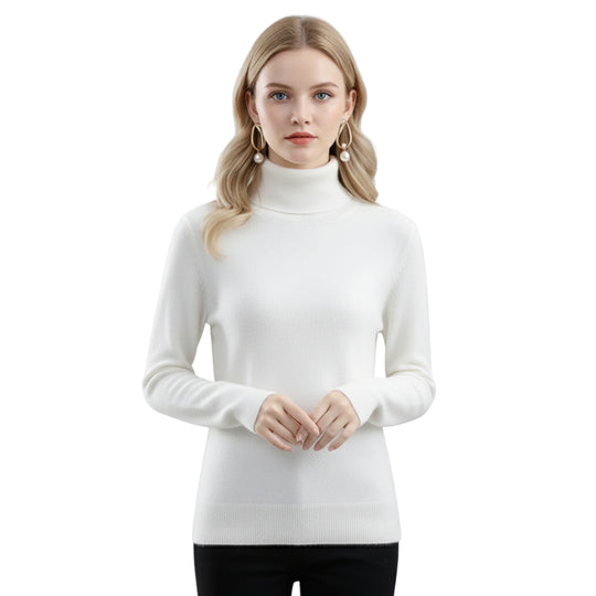 Cashmere strikket genser for kvinner