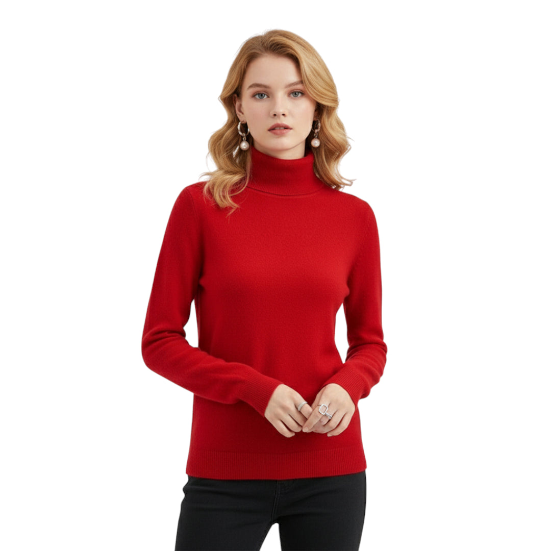 Cashmere strikket genser for kvinner