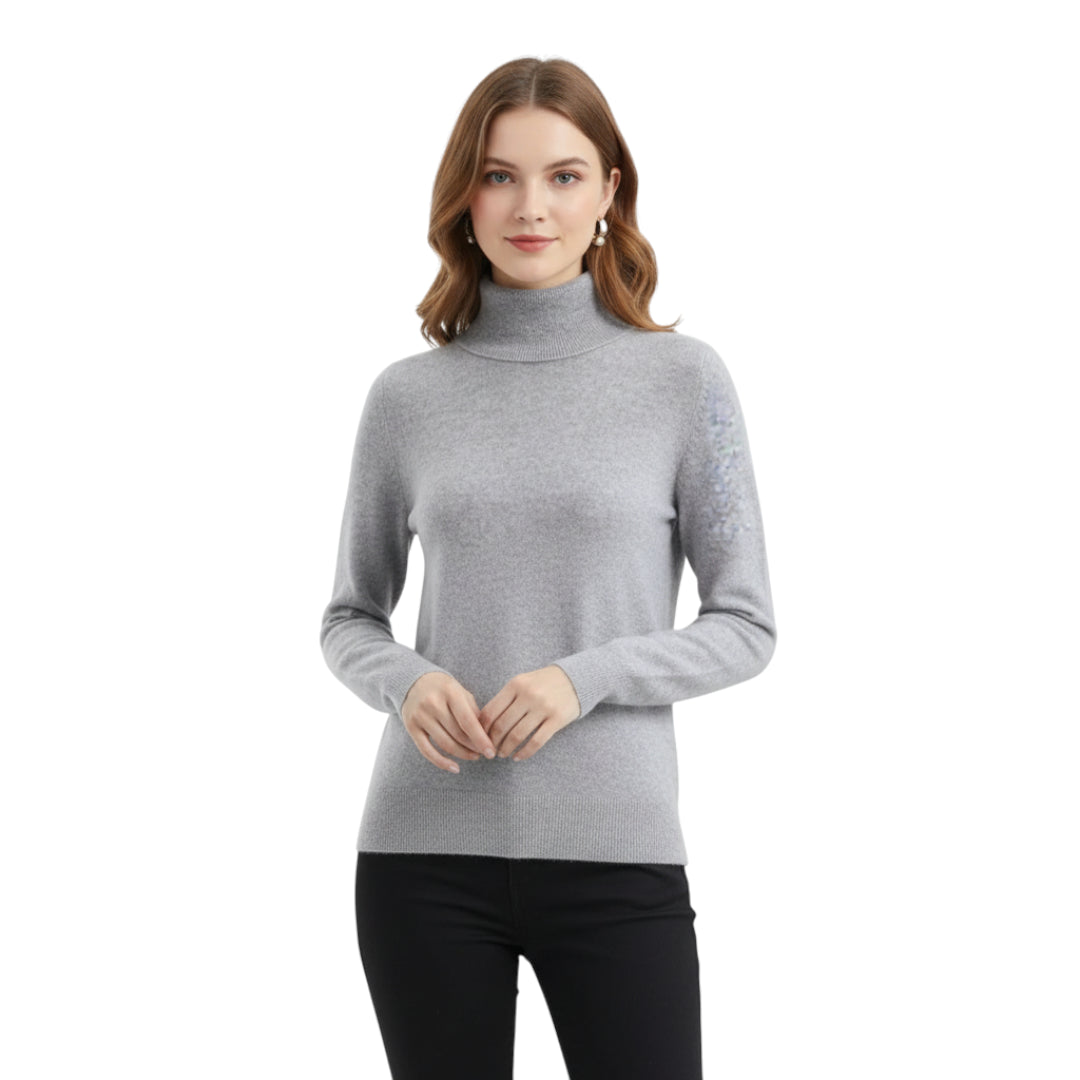 Cashmere strikket genser for kvinner