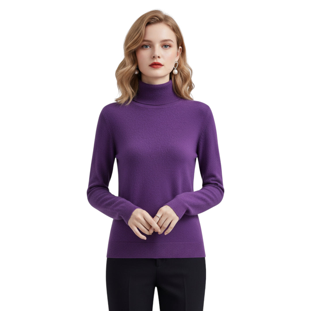 Cashmere strikket genser for kvinner