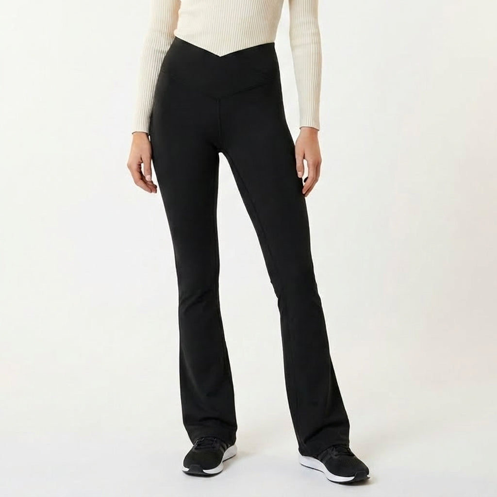 Dame Bootcut Leggings med Høy Midje