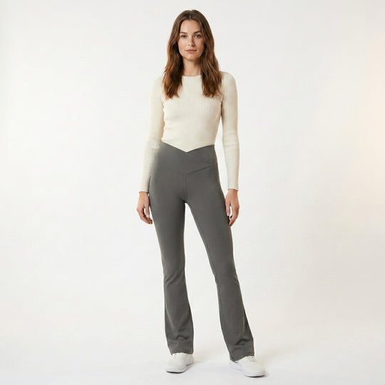 Dame Bootcut Leggings med Høy Midje