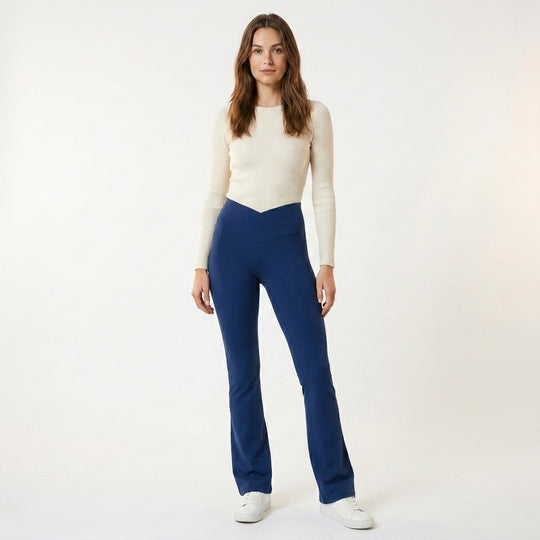 Dame Bootcut Leggings med Høy Midje