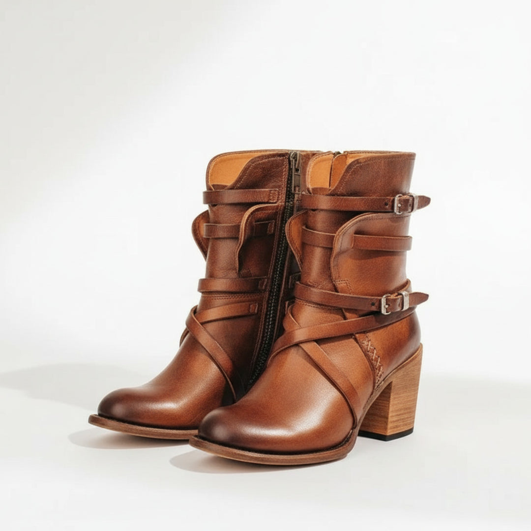 Dame Støvler med Hæler - Vintage Stil