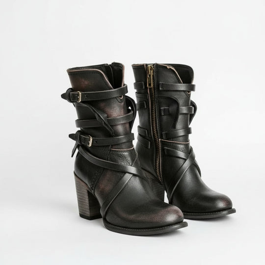 Dame Støvler med Hæler - Vintage Stil