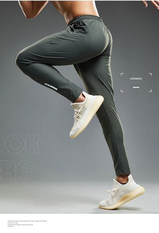 Elastiske joggebukse for menn
