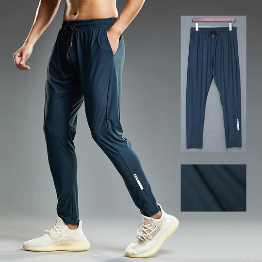 Elastiske joggebukse for menn