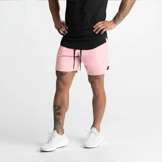 Herre shorts i hurtigtørkende sportstoff