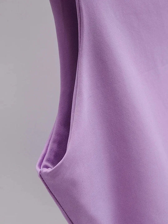 Ermeløs O-hals Slim Fit Tank Top for kvinner