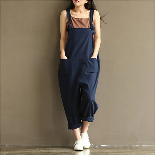 Løs Uformell Harem Jumpsuit for Kvinner