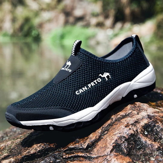 Mesh-slip-on-joggesko for menn