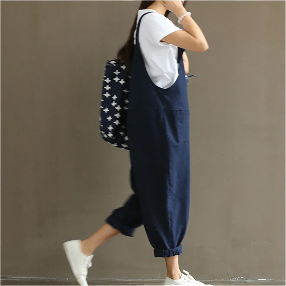 Løs Uformell Harem Jumpsuit for Kvinner