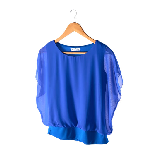Dame Ruffles Sleeves Chiffon bluse