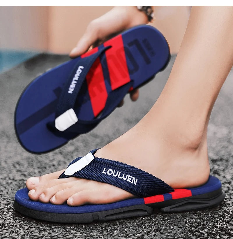 Non-Slip strandtøfler for menn