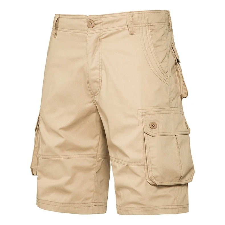 Herre bomullsshorts med lommer