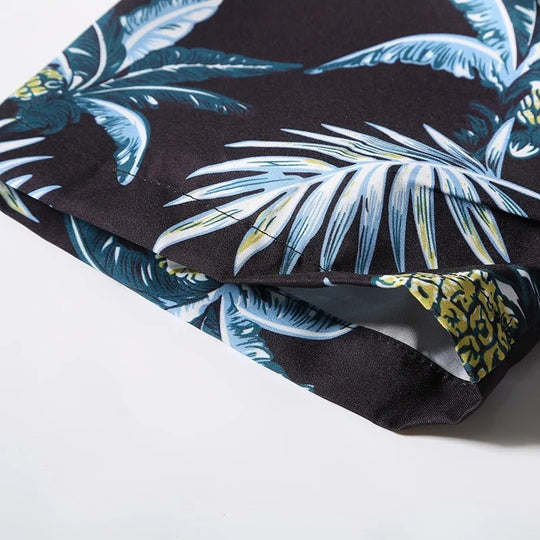 Herre sommer skjorte med strandmotiv