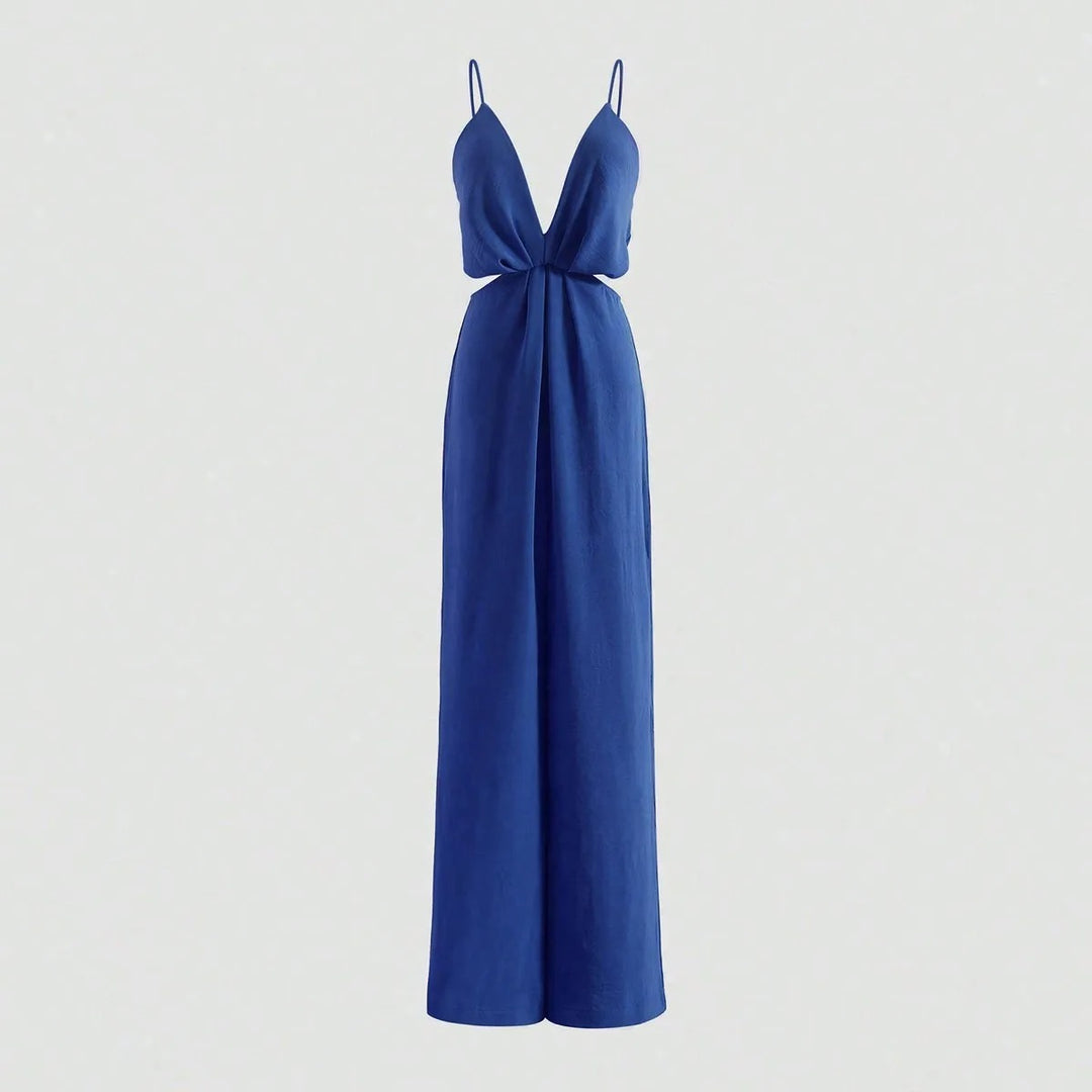 Plissert jumpsuit for kvinner