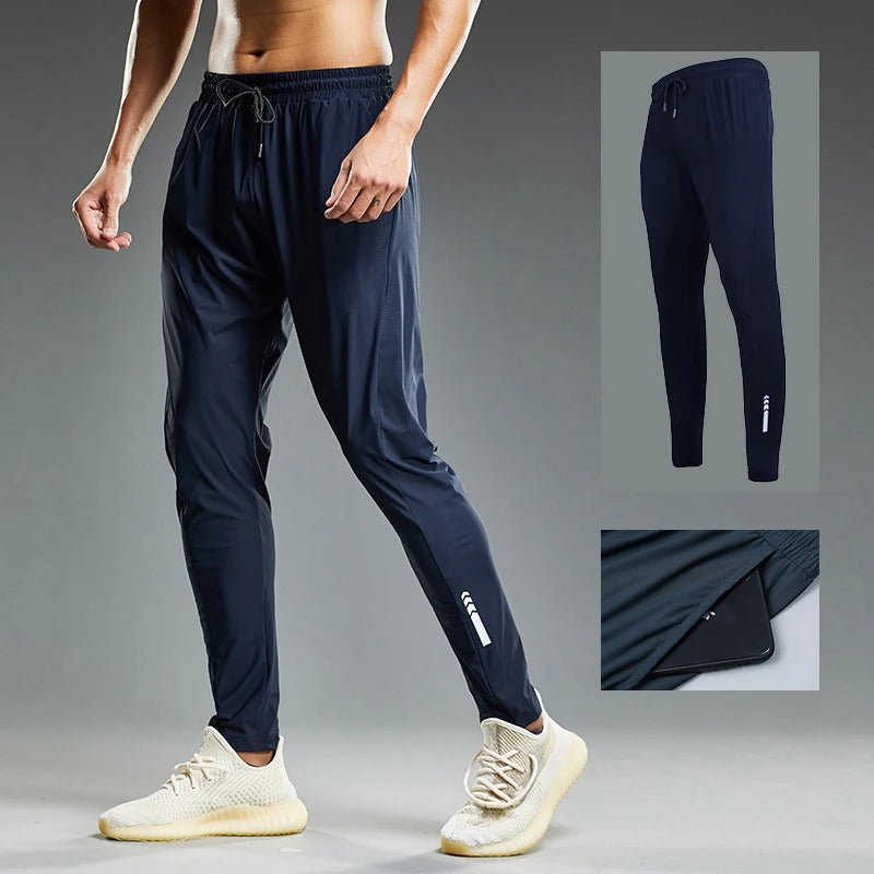 Elastiske joggebukse for menn