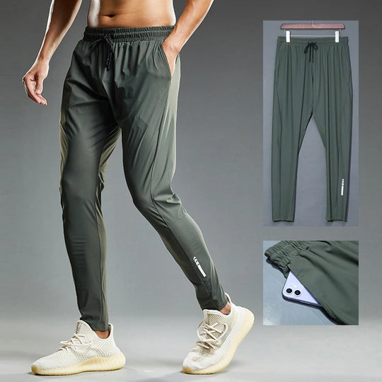 Elastiske joggebukse for menn