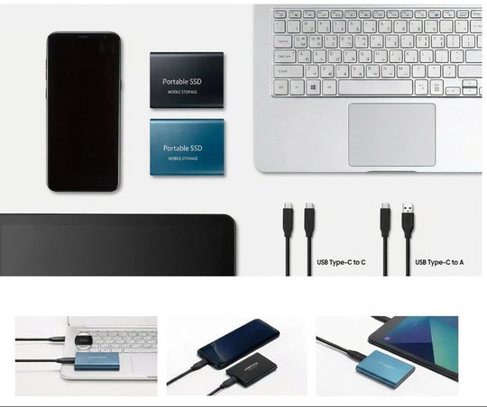 Ekstern SSD 128 TB – Kompakt og Bærbar