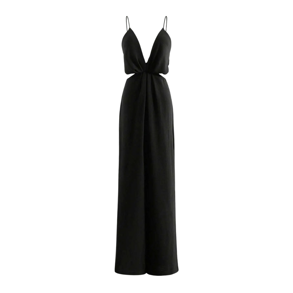Plissert jumpsuit for kvinner