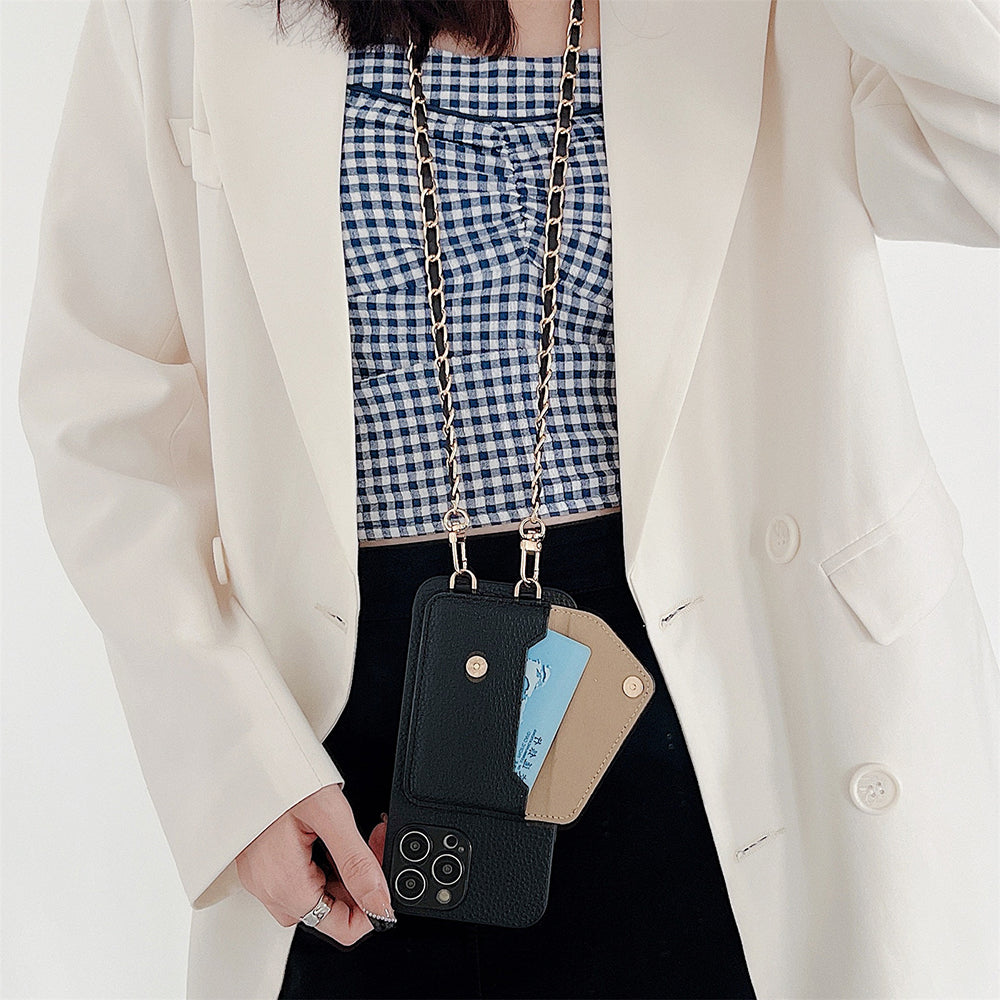 iPhone-deksel med lommebok for kvinner 12