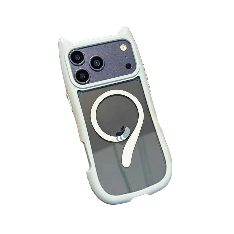 iPhone 17 16 15 Pro Max Katteøre Klart Deksel 8